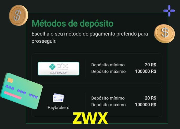 O cassino zwx oferece uma grande variedade de métodos de pagamento