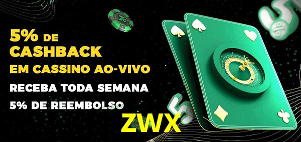 Promoções do cassino ao Vivo zwx